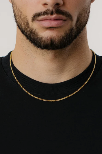 Cuban Link Chain 2mm (Gold)