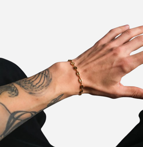 Coffee Bean Bracelet (Gold)