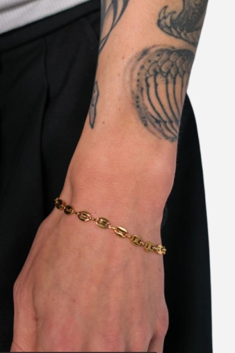 Coffee Bean Bracelet (Gold)