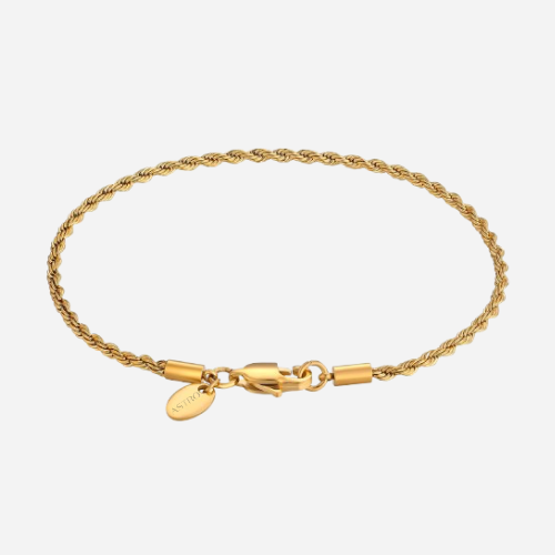 Rope Bracelet 3mm (Gold)