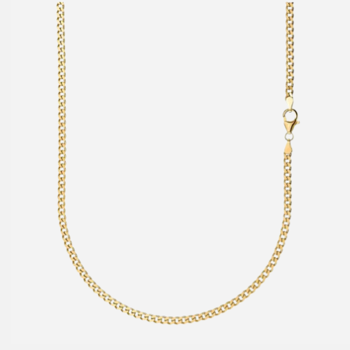 Cuban Link Chain 2mm (Gold)