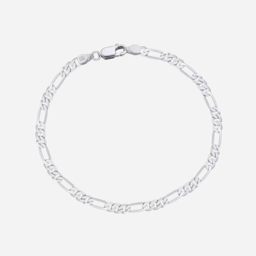 Figaro Bracelet 3mm (Silver)