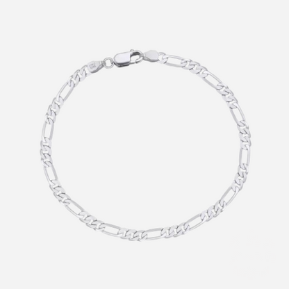 Figaro Bracelet 3mm (Silver)