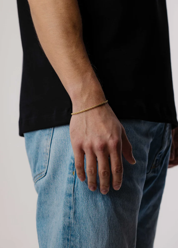 Rope Bracelet 3mm (Gold)