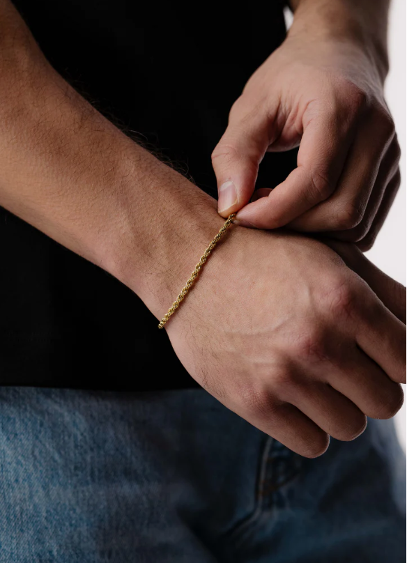 Rope Bracelet 3mm (Gold)