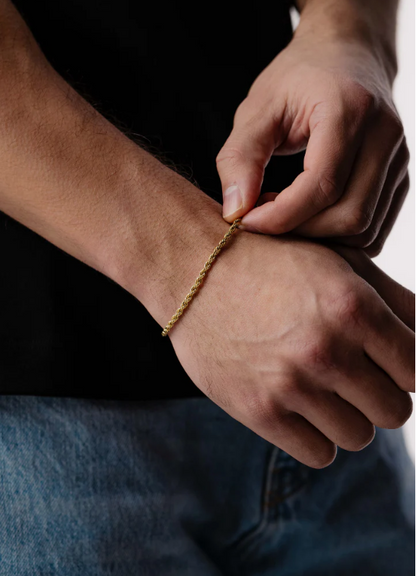 Rope Bracelet 3mm (Gold)