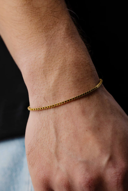 Box Bracelet 2mm (Gold)