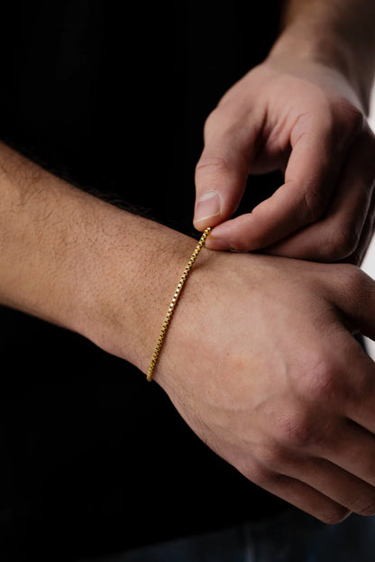 Box Bracelet 2mm (Gold)