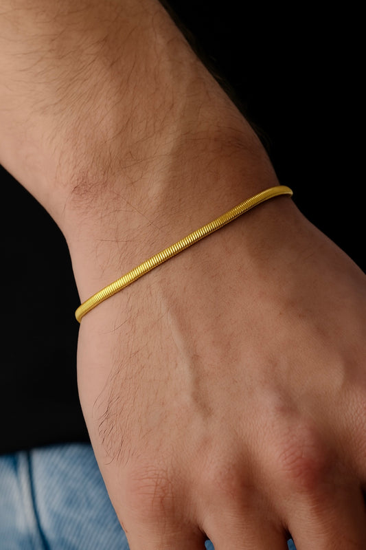 Snake Bracelet 2mm (Gold)
