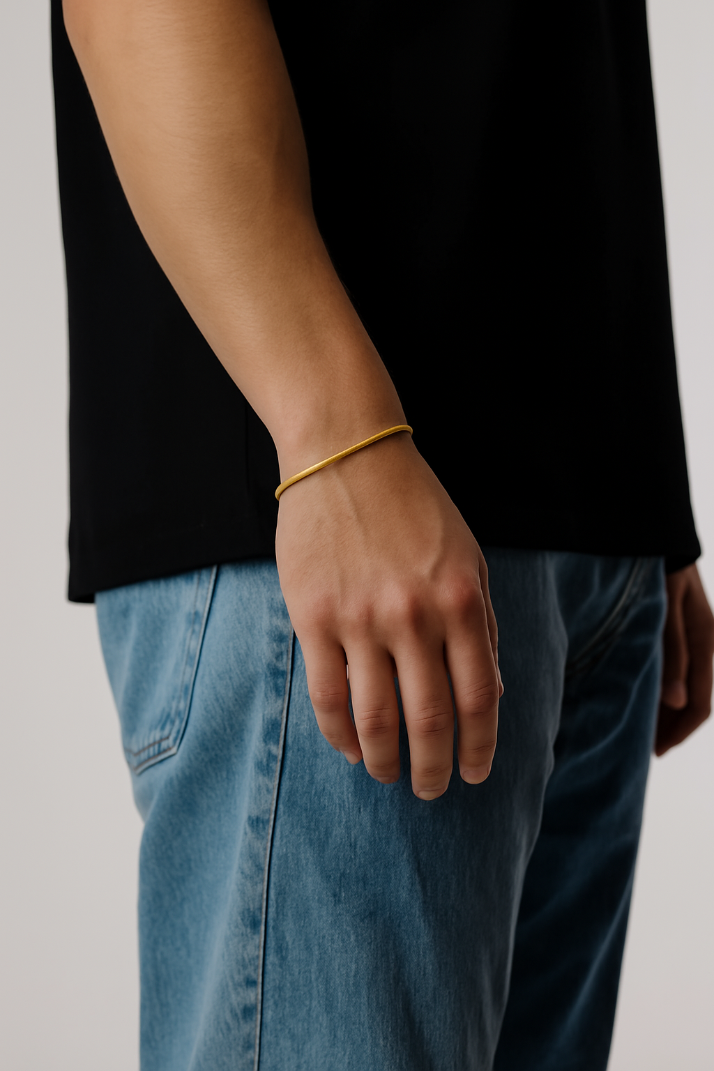 Snake Bracelet 2mm (Gold)