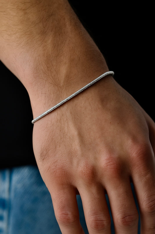 Snake Bracelet 2mm (Silver)