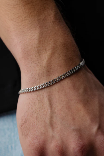 Cuban Link Bracelet (Silver)