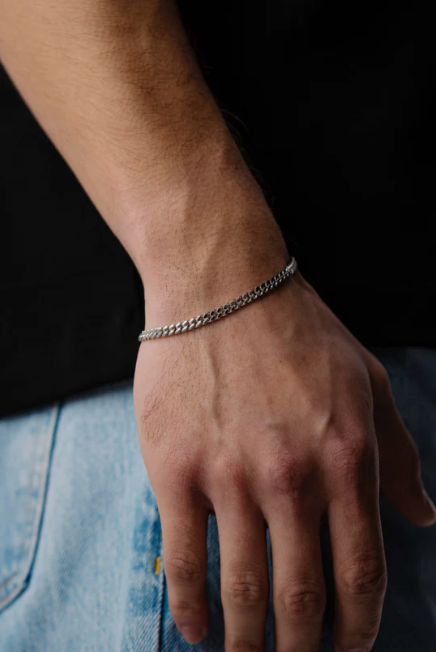 Cuban Link Bracelet (Silver)