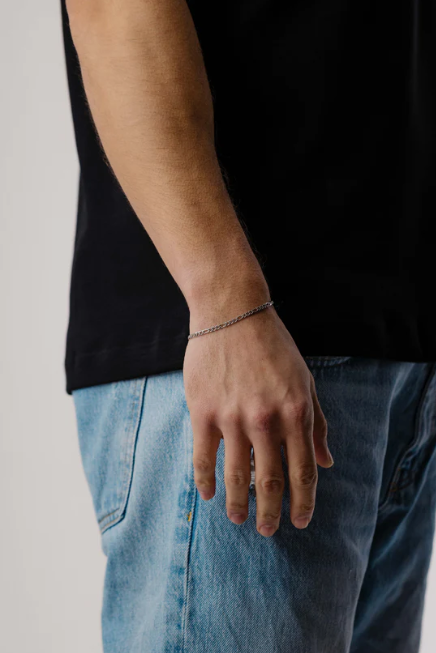 Figaro Bracelet 3mm (Silver)
