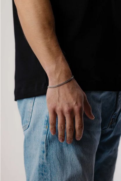 Cuban Link Bracelet (Silver)