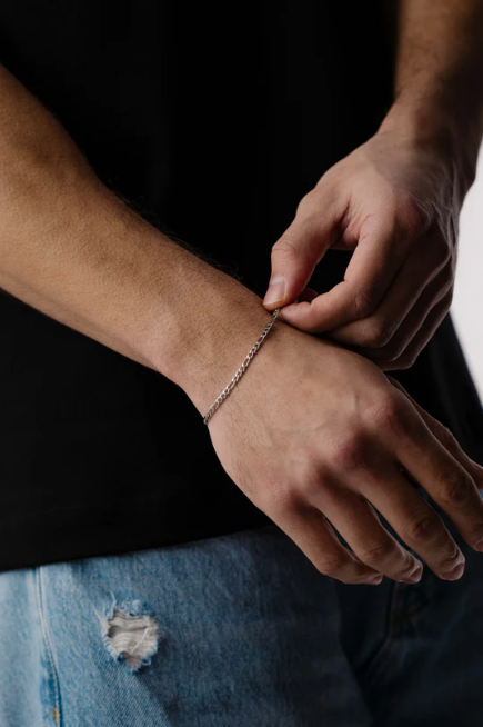 Figaro Bracelet 3mm (Silver)