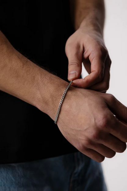 Cuban Link Bracelet (Silver)